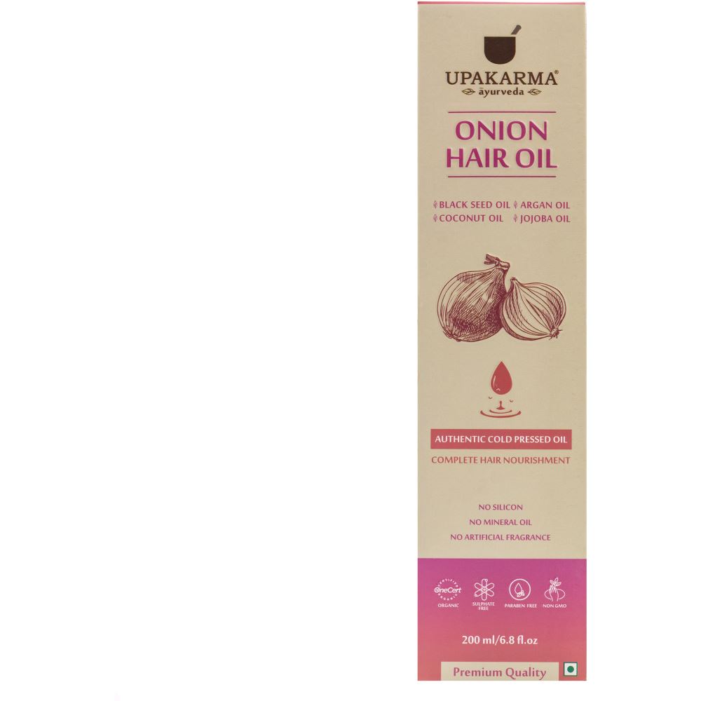 Upakarma Ayurveda Onion Black Seed Hair Oil With 12 Essential Oils (200ml)