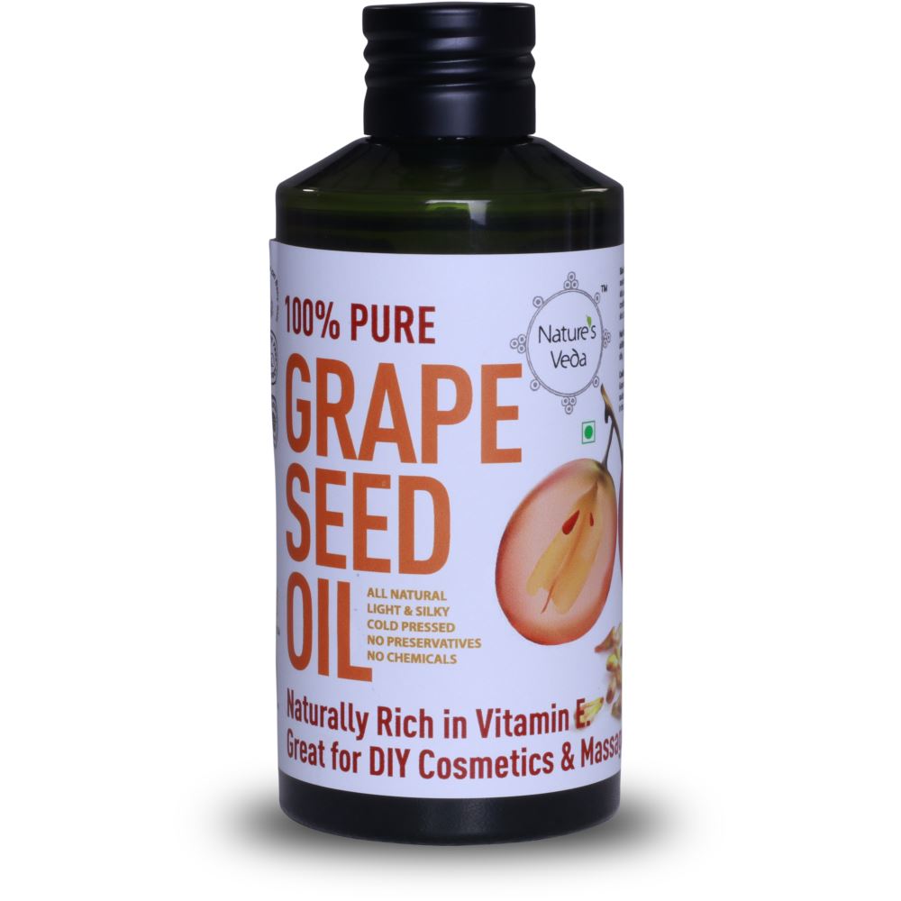 Nature's Veda Grape Seed Oil Cold Pressed (150ml) Nature's Veda Grape Seed Oil Cold Pressed (150ml)