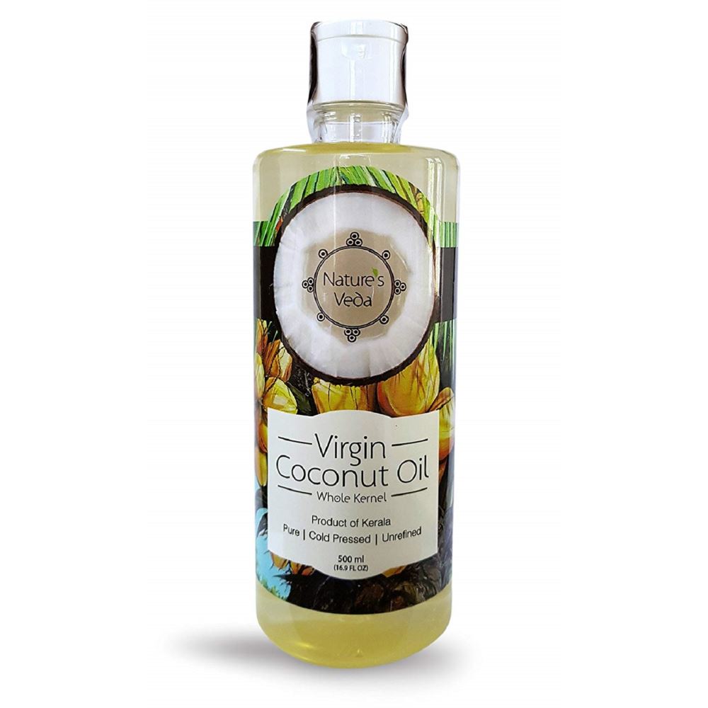 Nature's Veda Virgin Coconut Oil Cold Pressed (500ml)