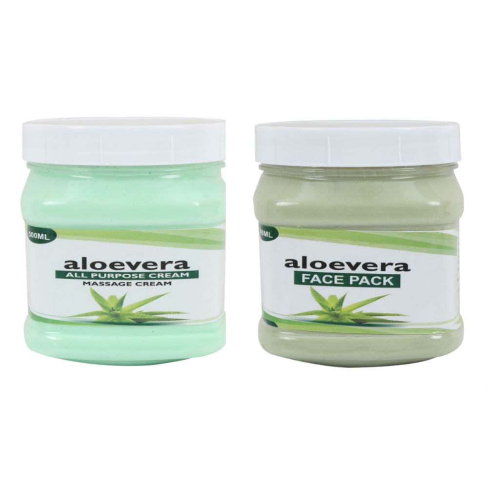 Indirang Aloevera Cream & Aloevera Face Pack Combo Pack (1Pack)