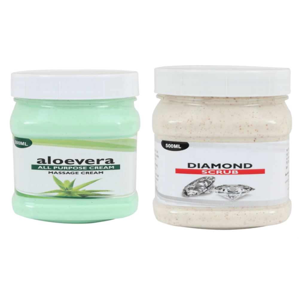 Indirang Aloevera Cream & Diamond Scrub Combo Pack (1Pack)