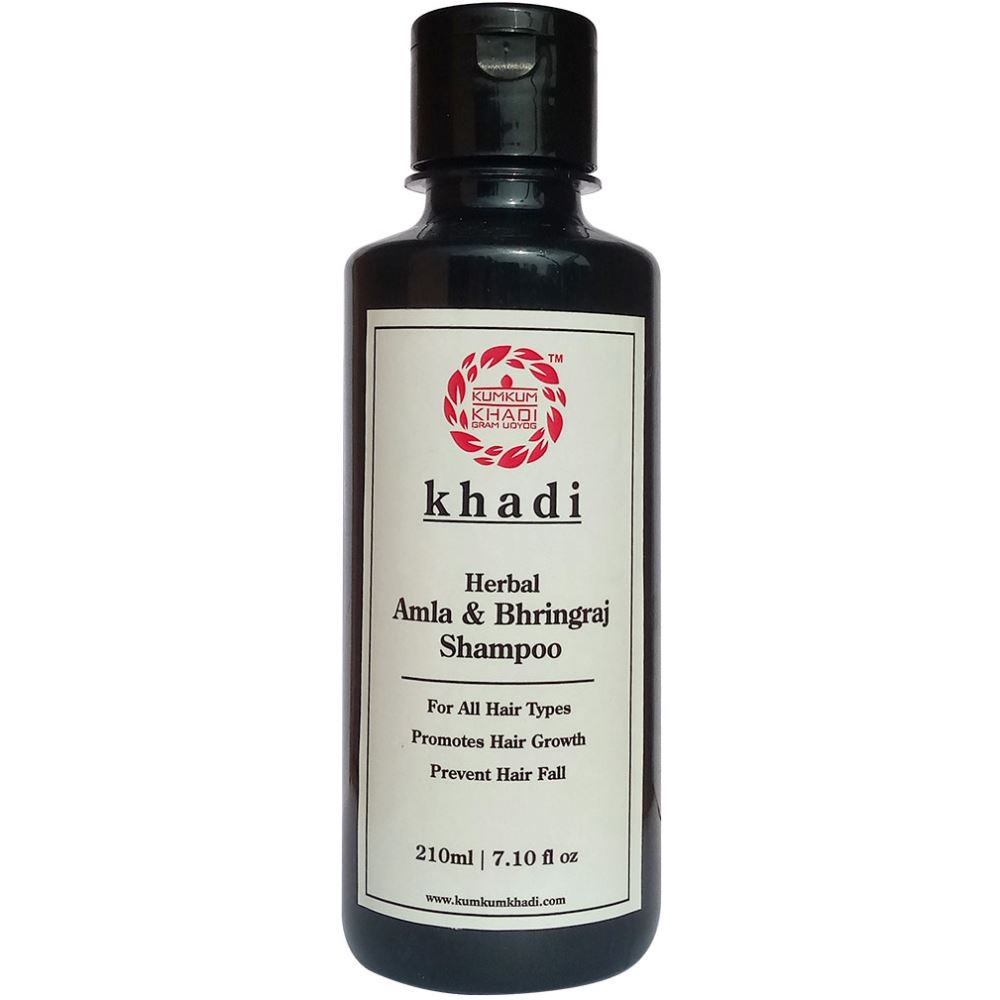 Kumkum Khadi Herbal Amla & Bhringraj Shampoo (210ml)