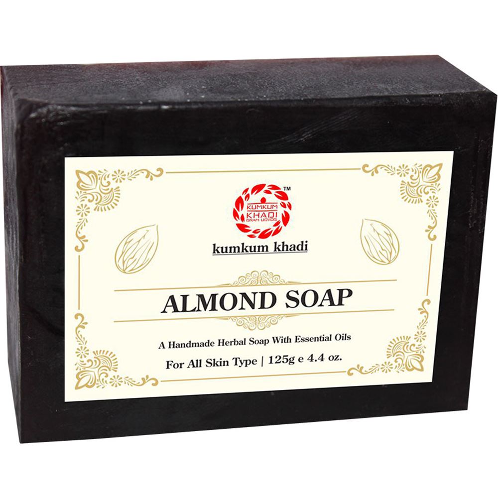 Kumkum Khadi Herbal Almond Soap (125g)