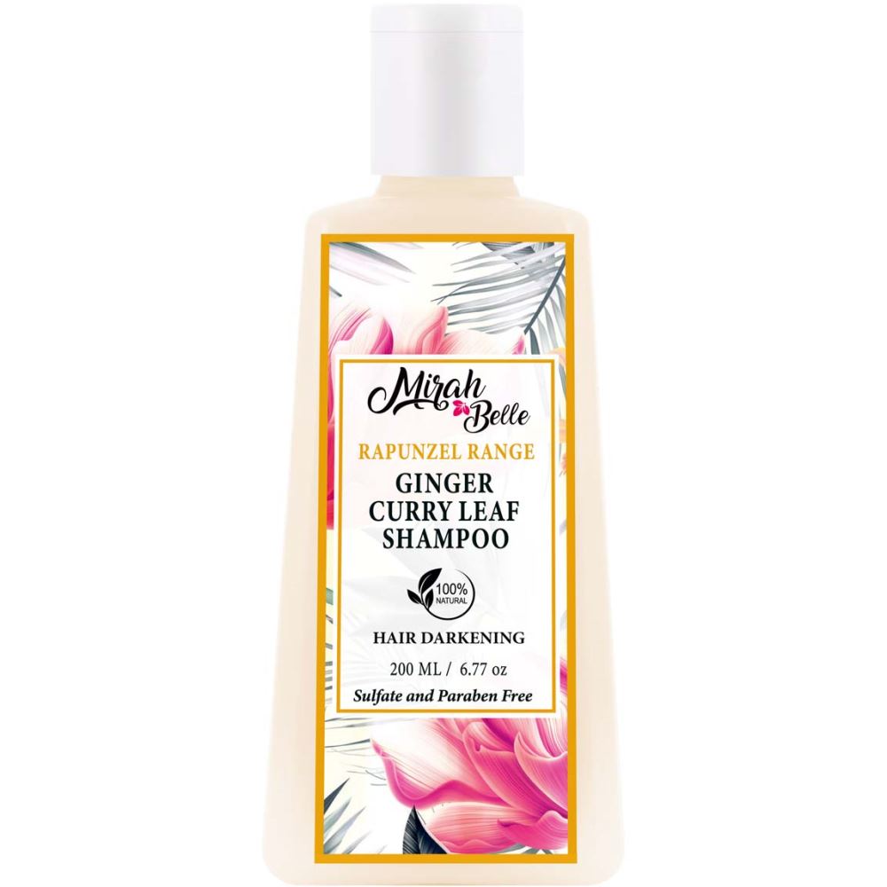 Mirah Belle Natural & Organic Hair Darkening Shampoo Darkens Grey Hair Sulfate & Paraben Free (200ml)