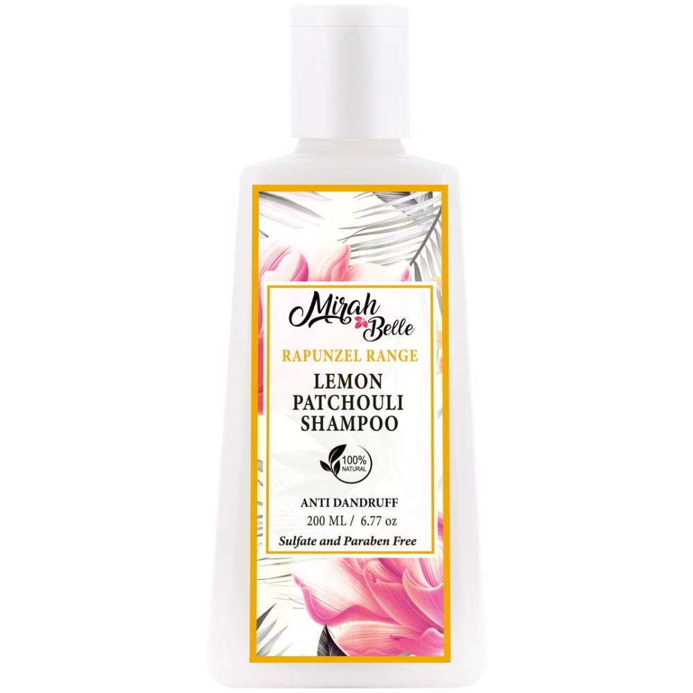 Mirah Belle Natural & Organic Lemon Patchouli Antidandruff Shampoo Sulfate & Paraben Free (200ml)