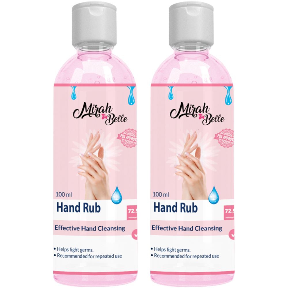 Mirah Belle Hand Cleanser Sanitizer Gel Sulfate And Paraben Free Hand Rub (100ml, Pack of 2)