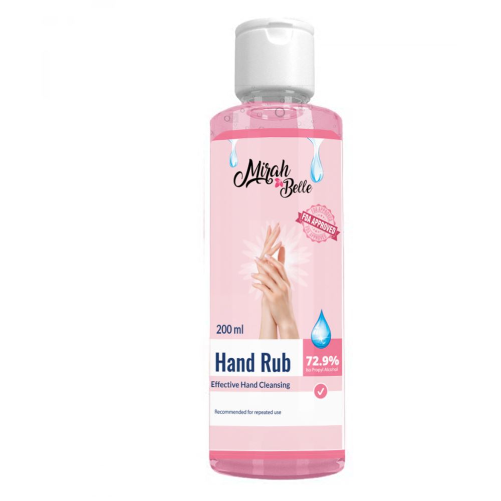 Mirah Belle Hand Cleanser Sanitizer Gel Sulfate And Paraben Free Hand Rub (200ml)
