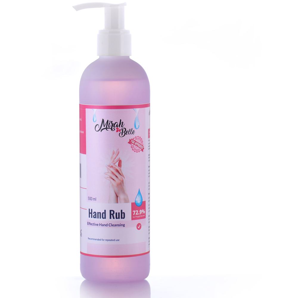 Mirah Belle Hand Cleanser Sanitizer Gel Sulfate And Paraben Free Hand Rub (500ml)