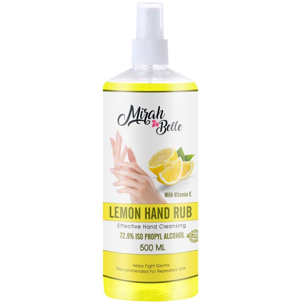 Mirah Belle Lemon Hand Rub Sanitizer Spray (500ml)