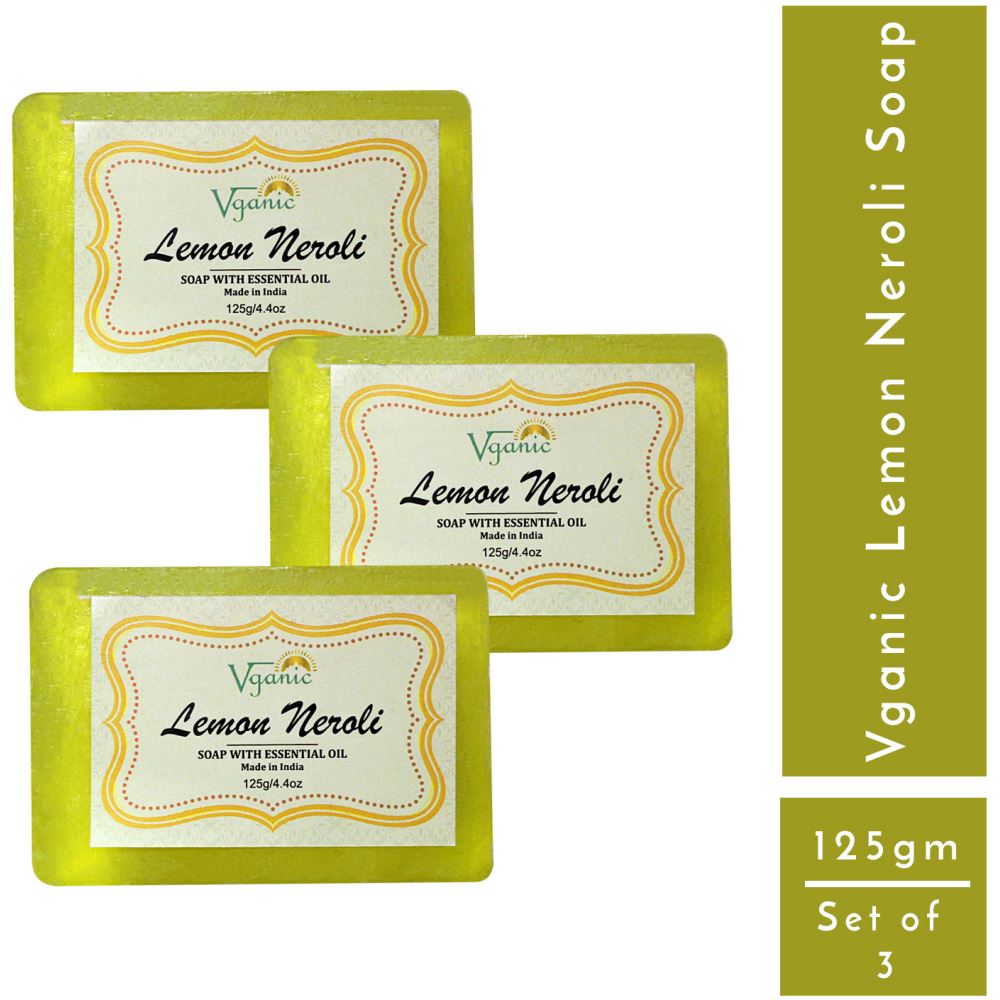 Vganic Lemon Neroli Soap (125g, Pack of 3)