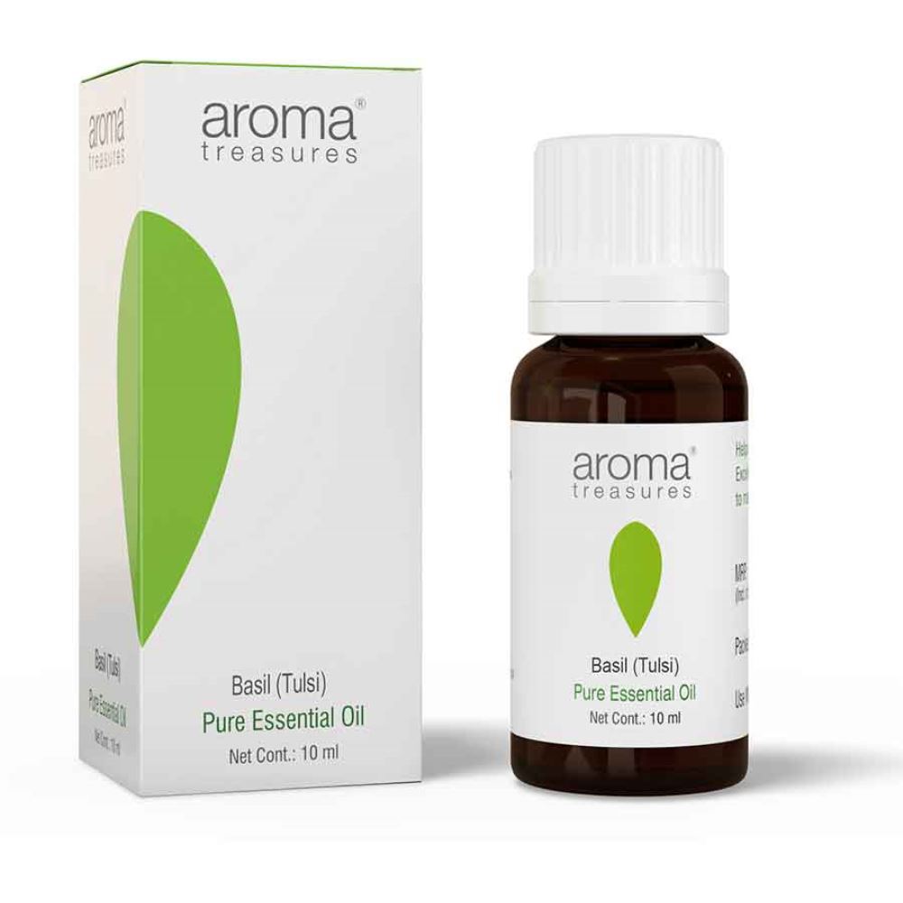 Aroma Treasures Basil (Tulsi) Essential Oil (10ml)