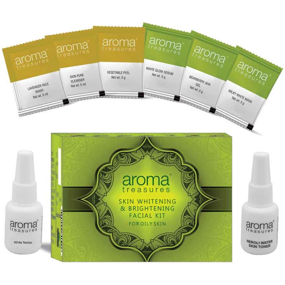 Aroma Treasures Skin Whitening & Brightening Diy Facial Kit Oily Skin (40g)