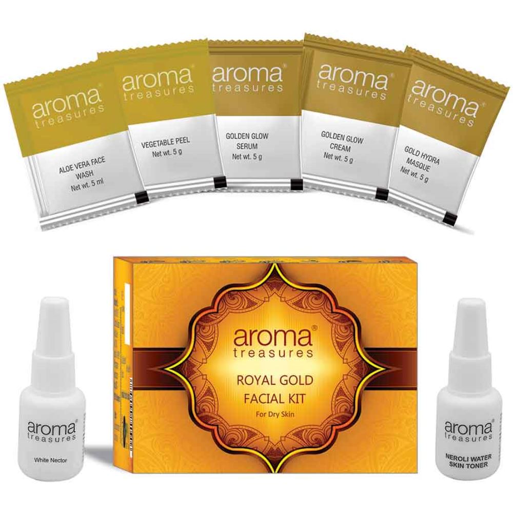 Aroma Treasures Royal Gold Diy Facial Kit Dry Skin (40g)