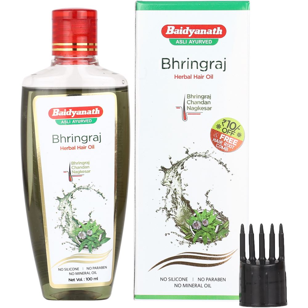 Baidyanath Jhansi Ayu Bhringraj Herbal Hair Oil (100ml)