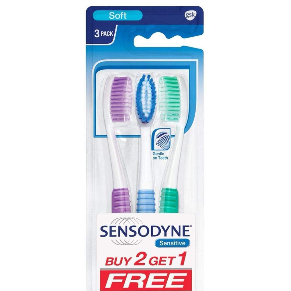 Sensodyne Sensitive Gentle On Teeth Toothbrush (3pcs) Sensodyne Sensitive Gentle On Teeth Toothbrush (3pcs)