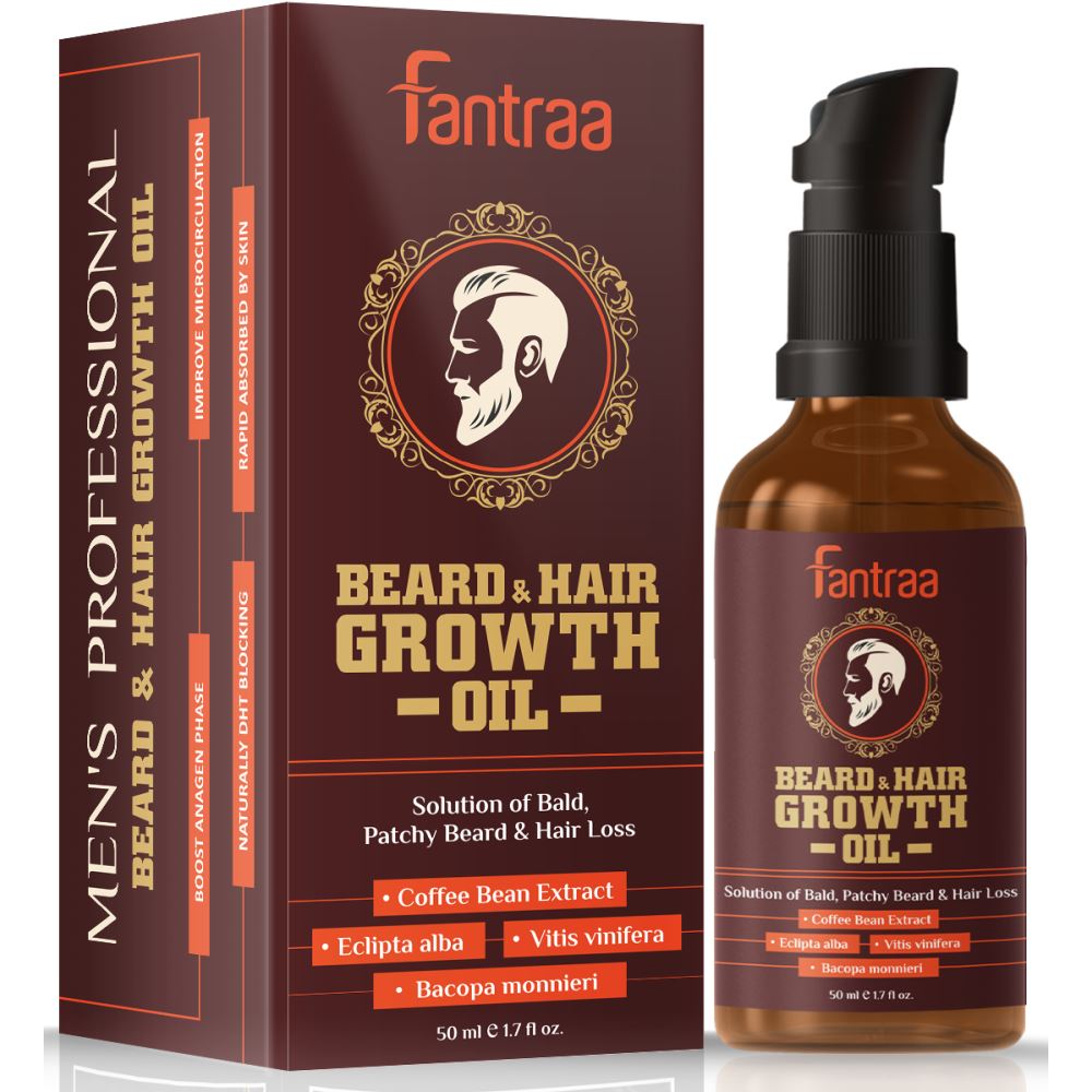 Fantraa Beard And Hair Growth Oil Enriched (50ml)