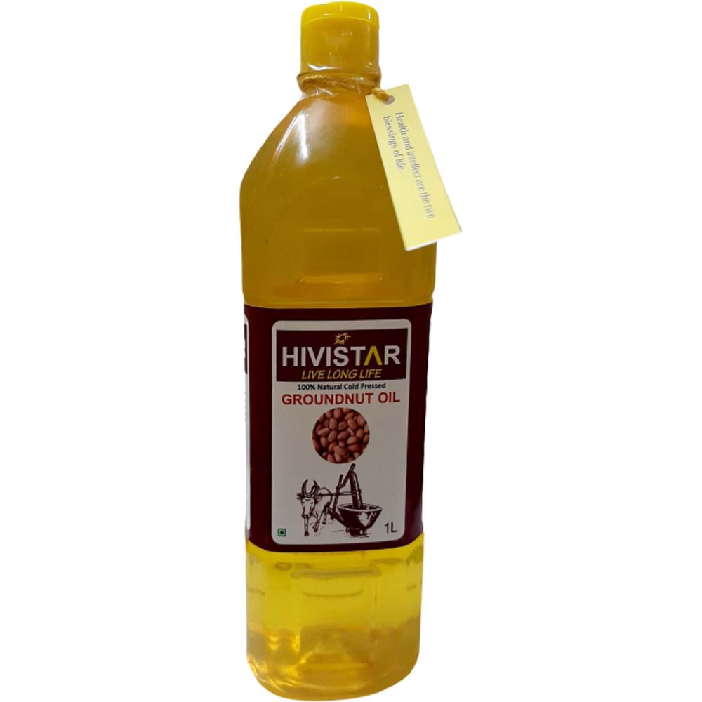 Hivistar Natural Cold Pressed Groundnut Oil (1liter)
