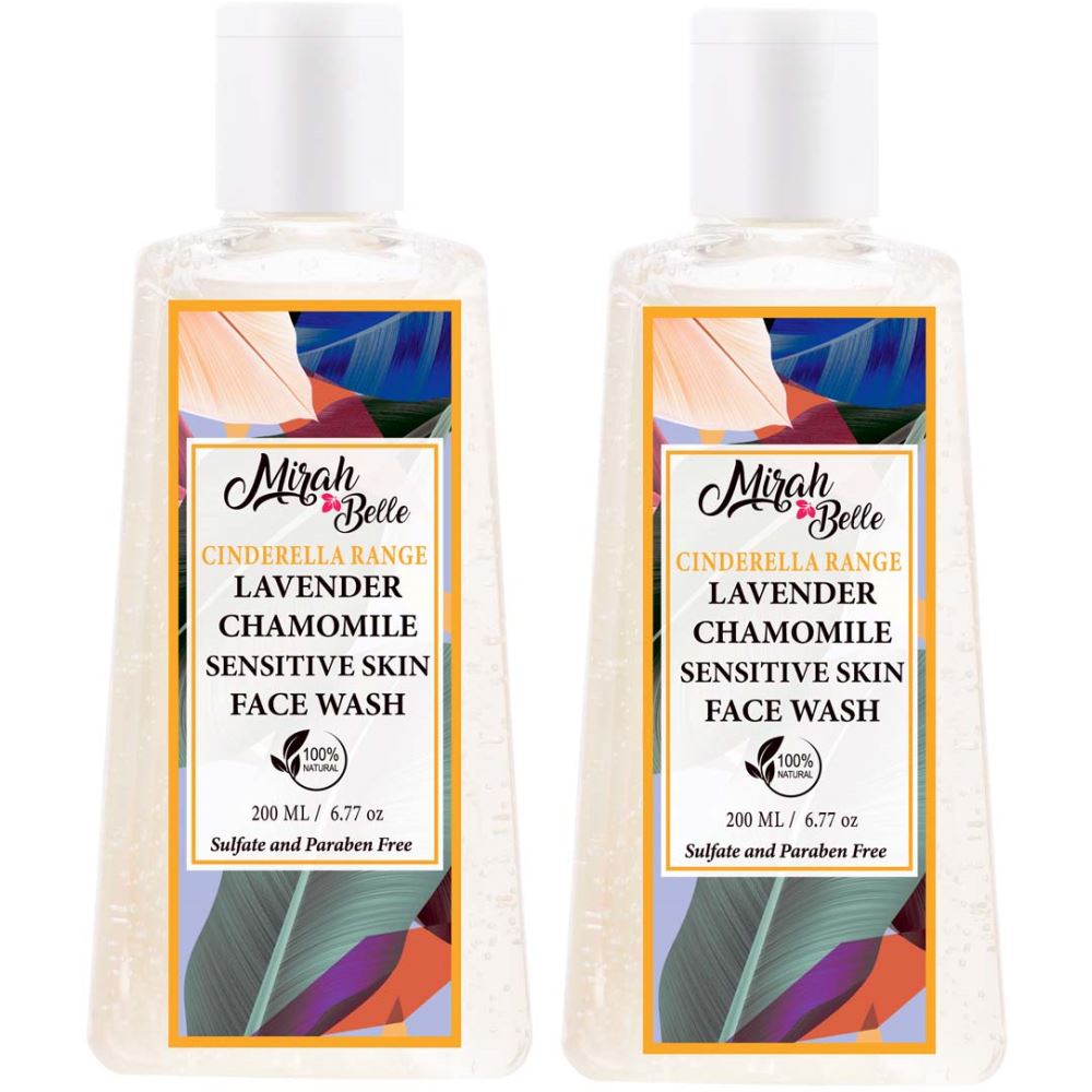 Mirah Belle Lavender Chamomile Sensitive Skin Face Wash (200ml, Pack of 2)