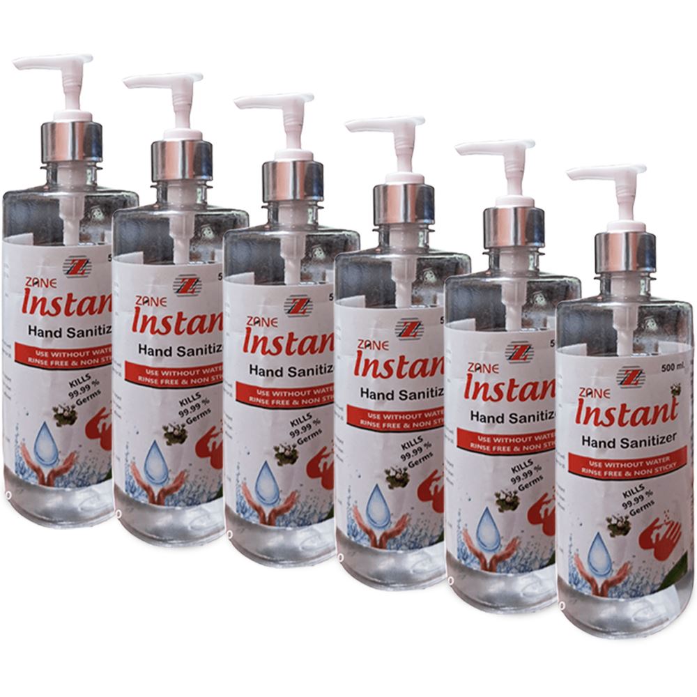 Zane Instant Hand Sanitizer (Mist Spray) (500ml, Pack of 6)