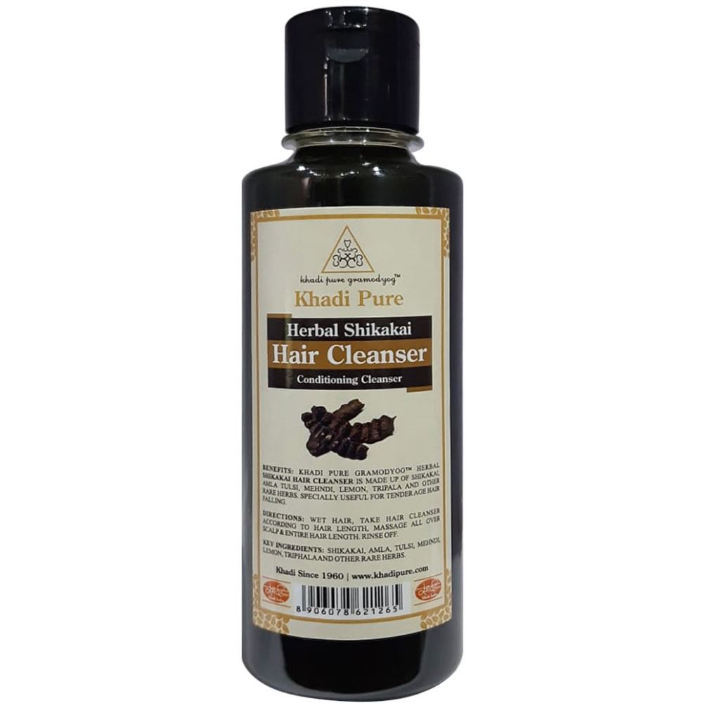 Khadi Pure Herbal Shikakai Hair Cleanser (210ml) Khadi Pure Herbal Shikakai Hair Cleanser (210ml)