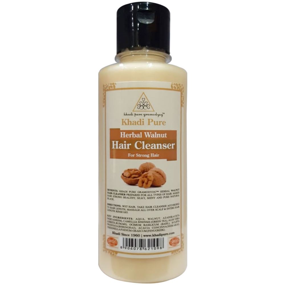 Khadi Pure Herbal Walnut Hair Cleanser (210ml)