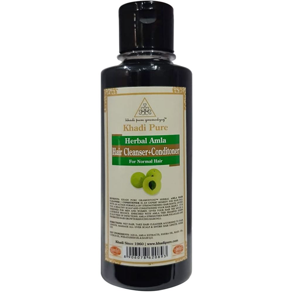 Khadi Pure Herbal Amla Hair Cleanser + Conditioner (210ml)