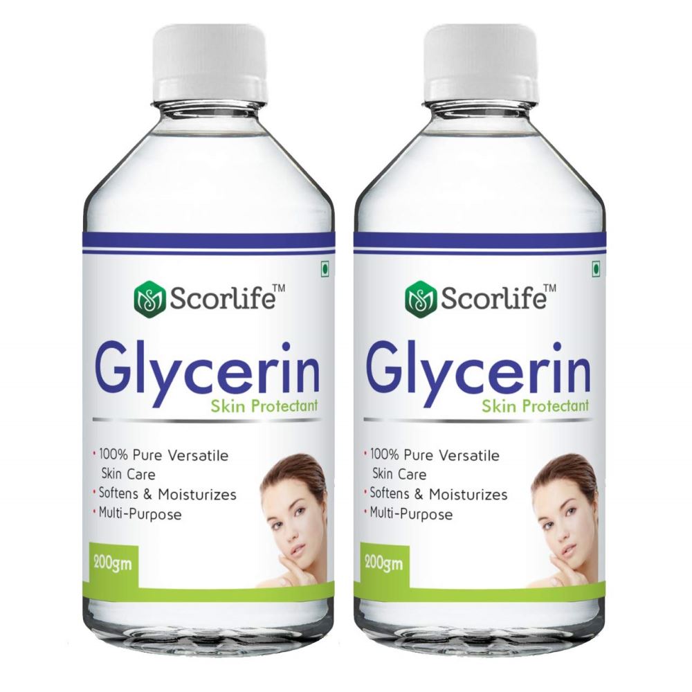 Scorlife Vegetable Glycerin For Skin (200ml, Pack of 2)