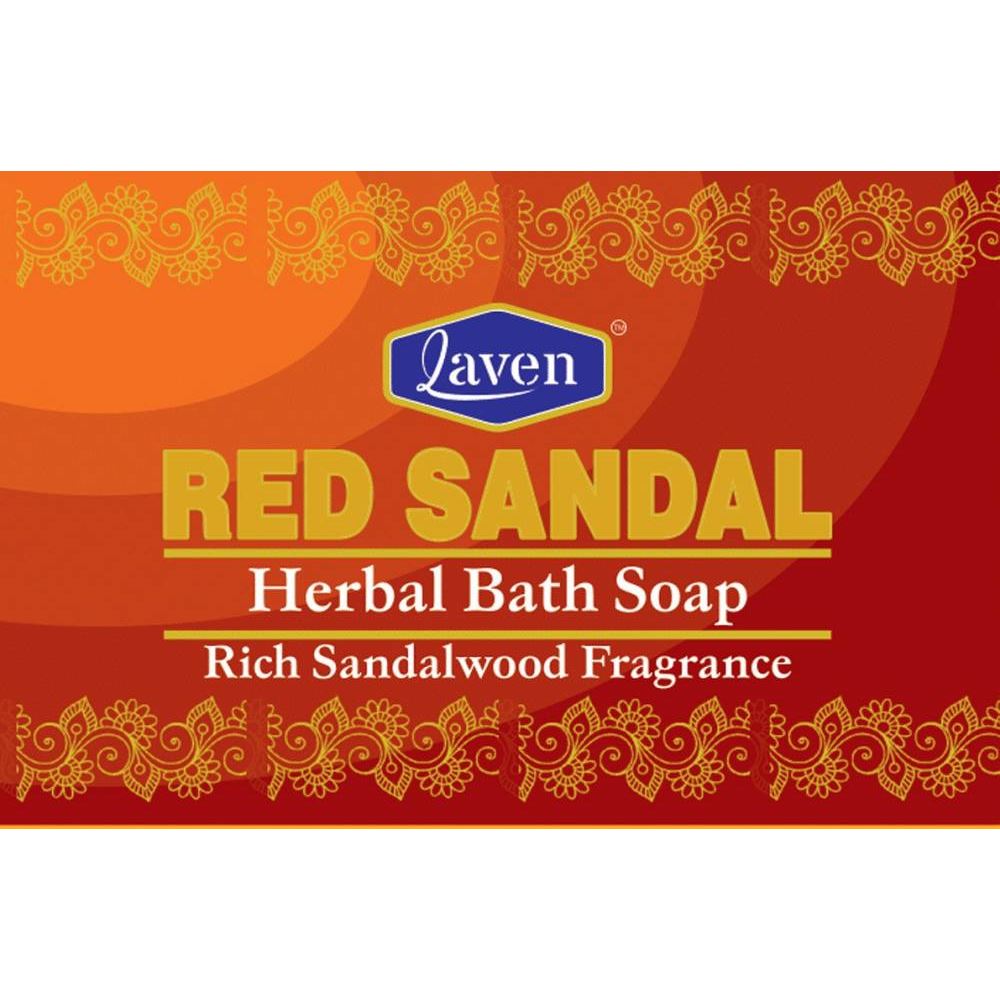 Laven Red Sandal Soap (100g)