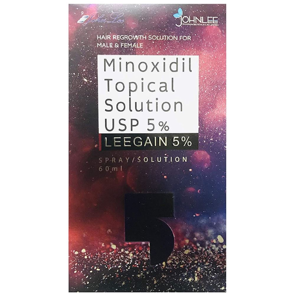 Johnlee Minoxidil Leegain 5% Solution/Spray For Hair Loss Treatment For Men & Women (60ml) Johnlee Minoxidil Leegain 5% Solution/Spray For Hair Loss Treatment For Men & Women (60ml)