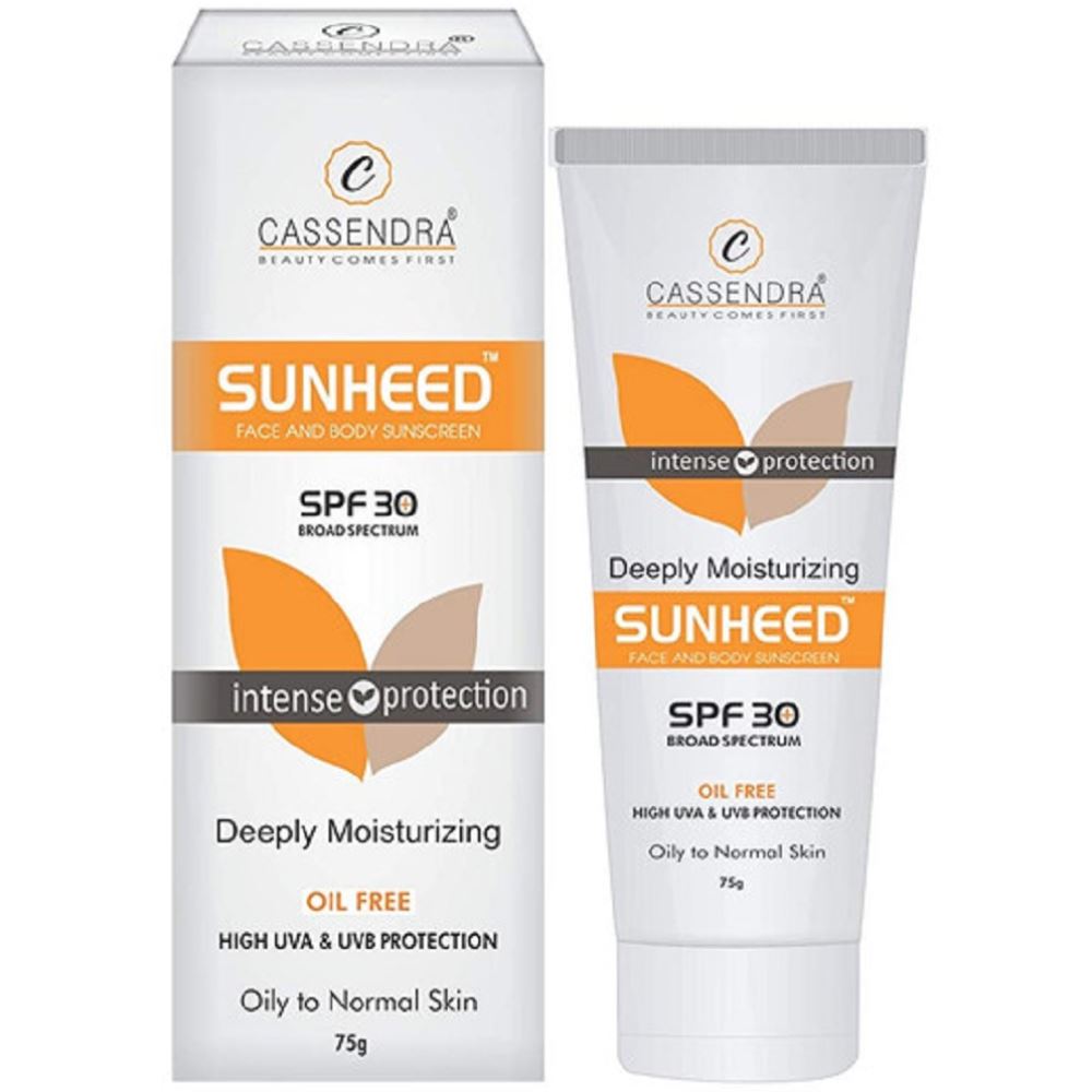 Cassendra Sunheed Face And Body Sunscreen Matte Look Sunscreen Spf 30 (75g)