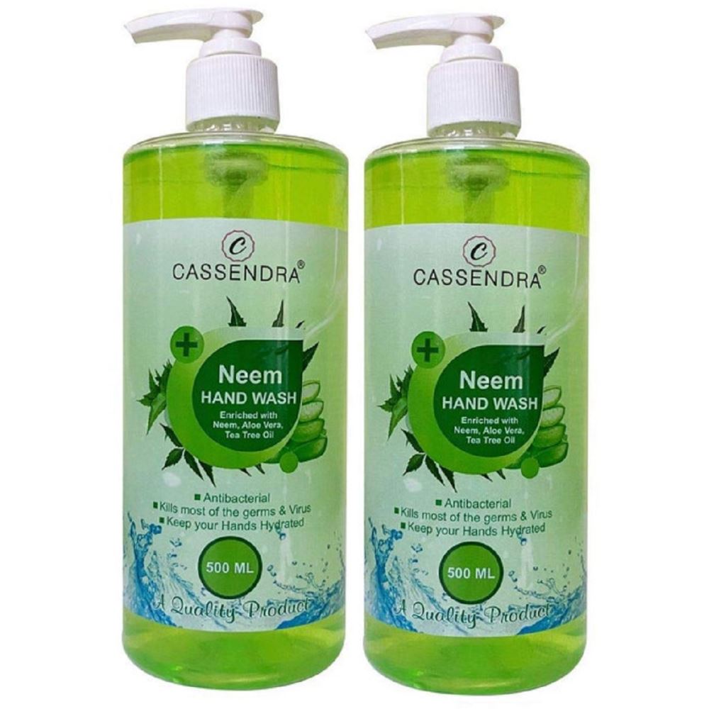 Cassendra Antibacterial Neem Hand Wash (500ml, Pack of 2)