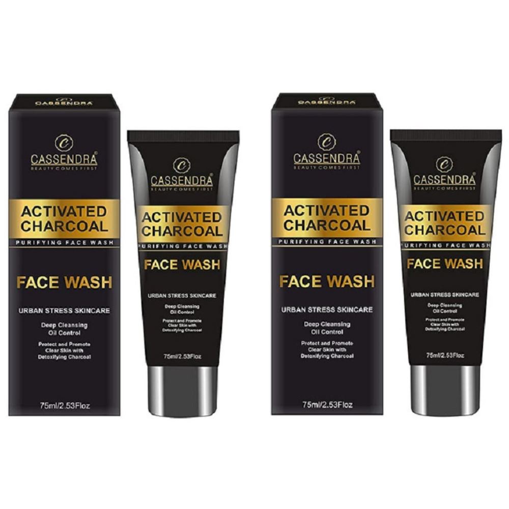 Cassendra Activated Charcoal Purifying Face Wash (150ml, Pack of 2)