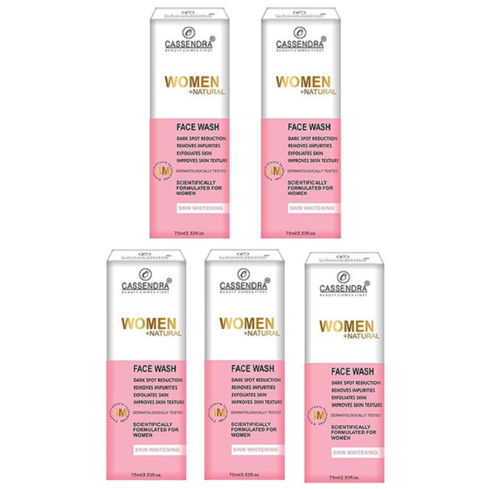 Cassendra Women Natural Purifying Face Wash (75ml, Pack of 5)