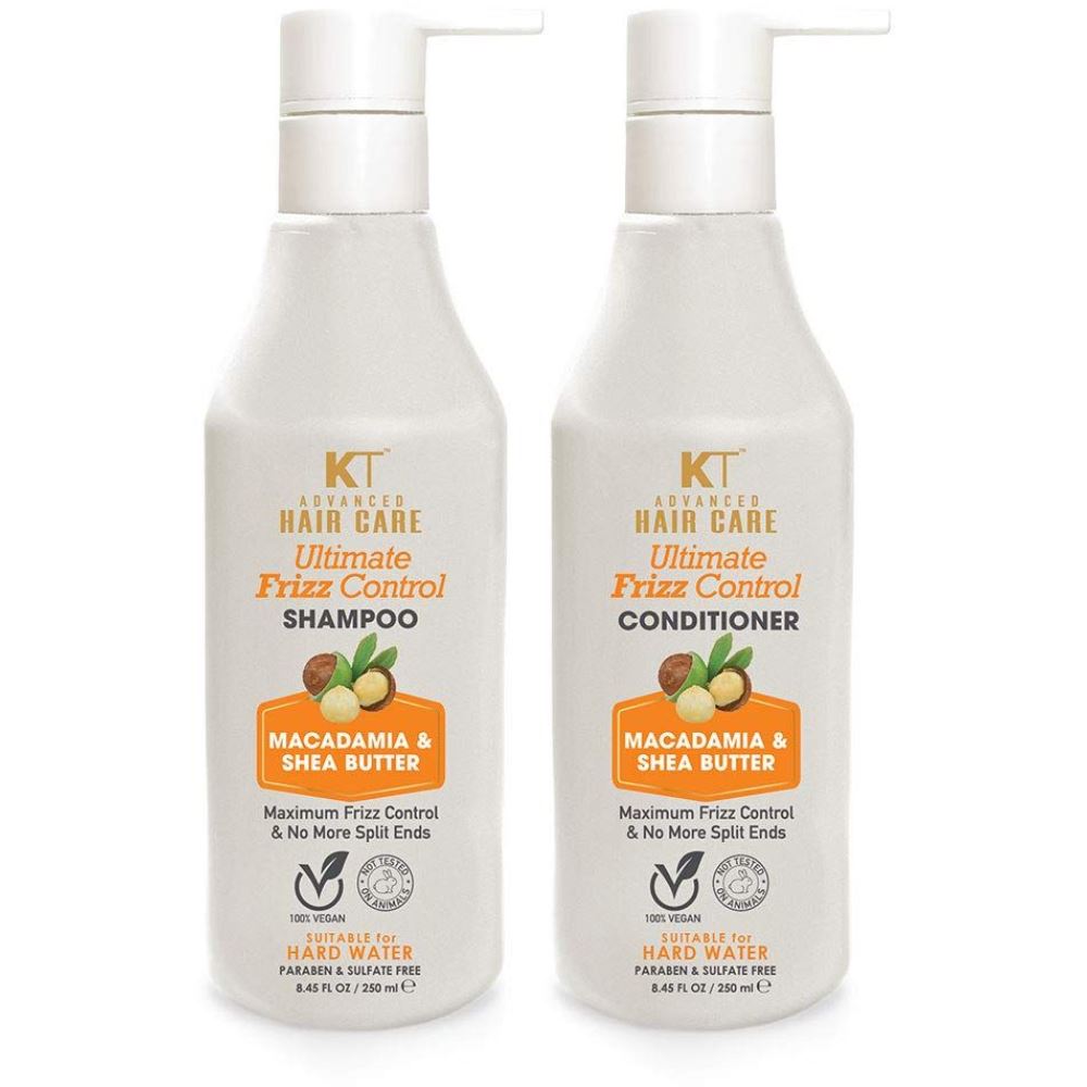 KT Advanced Hair Care Ultimate Frizz Control Shampoo & Conditioner (250ml, Pack of 2) KT Advanced Hair Care Ultimate Frizz Control Shampoo & Conditioner (250ml, Pack of 2)