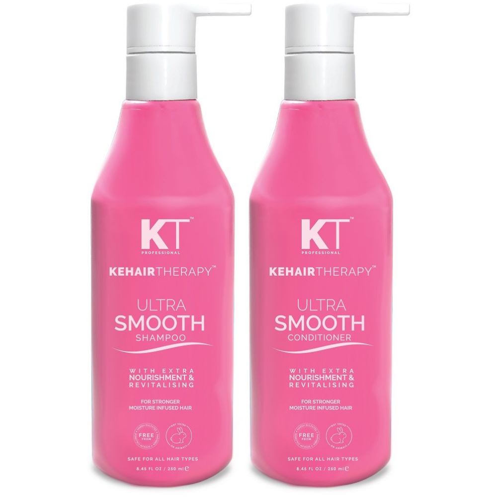 KT Ultra Smooth Shampoo & Conditioner (250ml, Pack of 2)