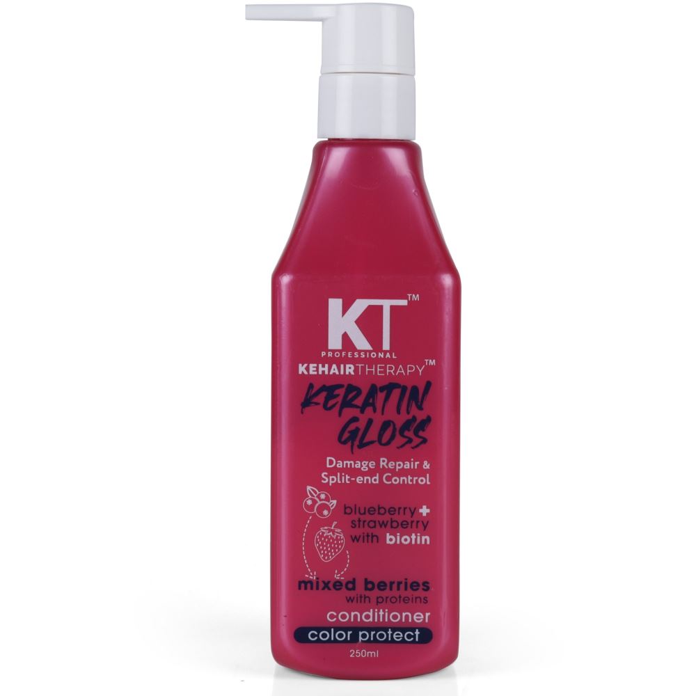 KT Professional Keratin Gloss Damage Repair & Split End Control Conditioner (250ml)