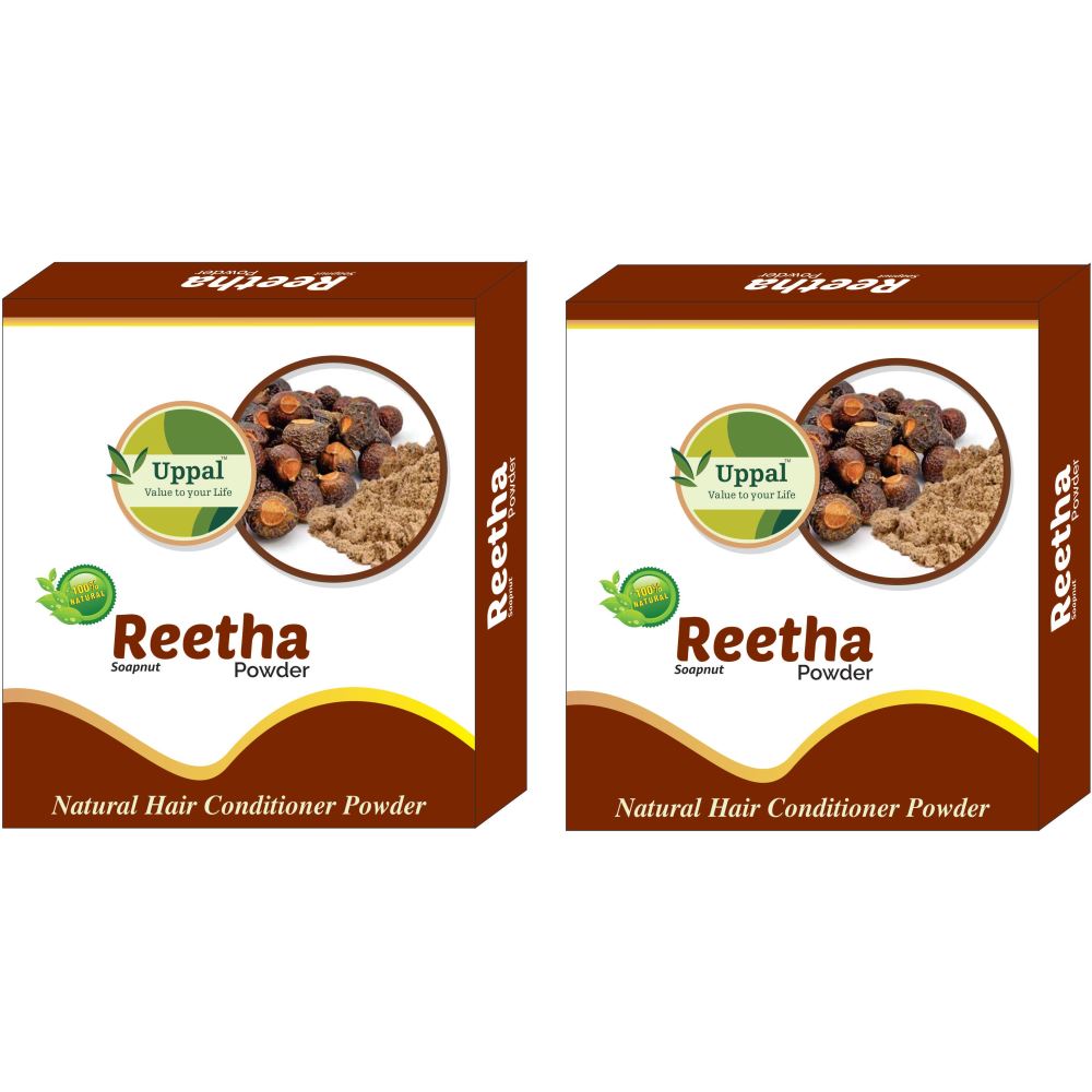 Uppal Natural Reetha Powder Hair Pack (150g, Pack of 2)