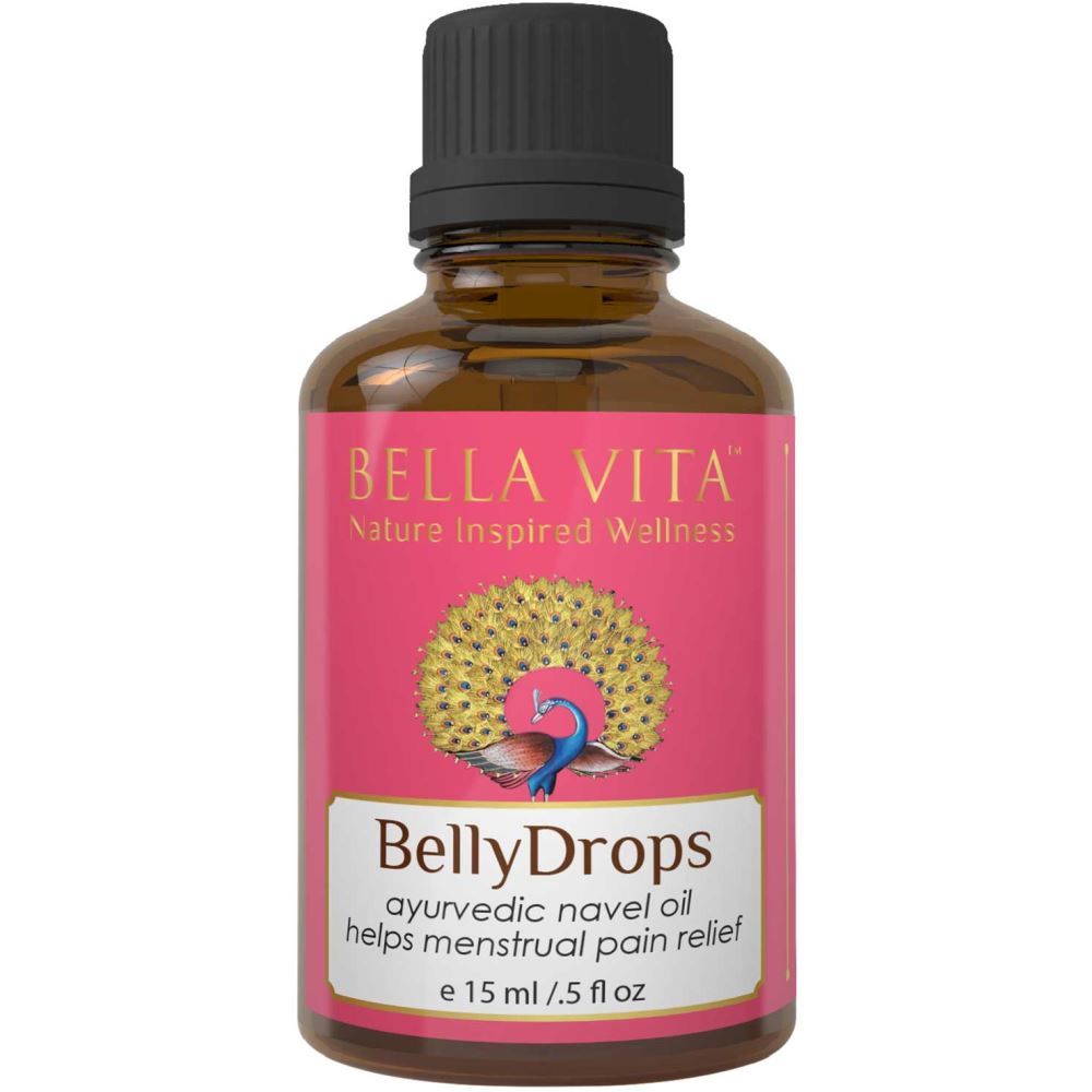 Bella Vita Organic Belly Drops Ayurvedic Navel Oil For Menstrual Period Pain Relief Oil (15ml)