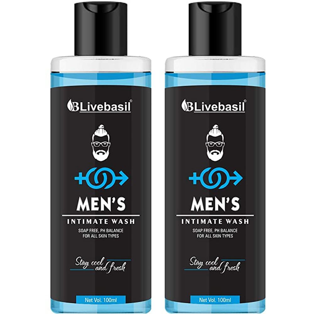 Livebasil Overseas Mens Intimate Wash (100ml, Pack of 2)
