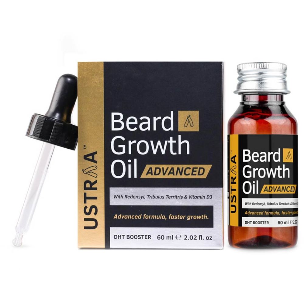 Ustraa Beard Growth Oil Advanced (With Dht Boosters) (60ml) Ustraa Beard Growth Oil Advanced (With Dht Boosters) (60ml)