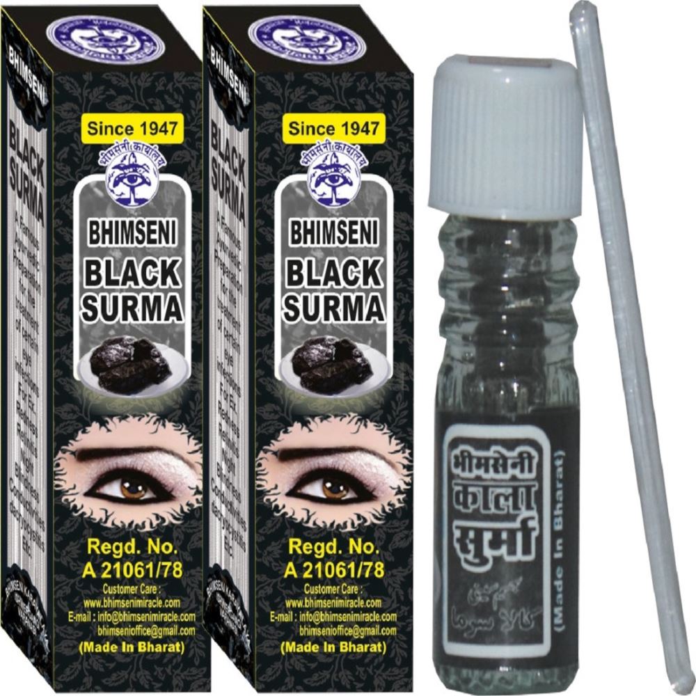 Bhimseni Black Surma (1.5g, Pack of 2) Bhimseni Black Surma (1.5g, Pack of 2)