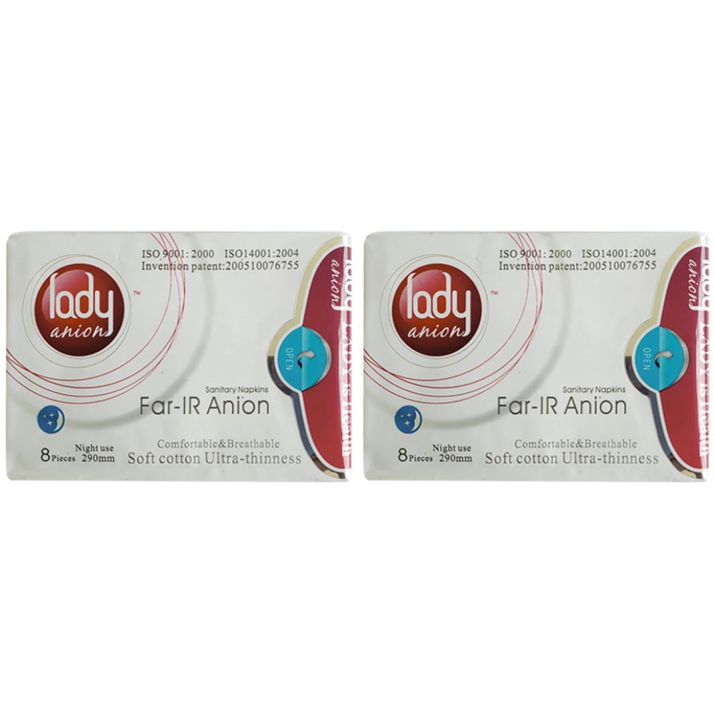 Lady Anion Sanitary Napkin (290MM) (8pcs, Pack of 2)