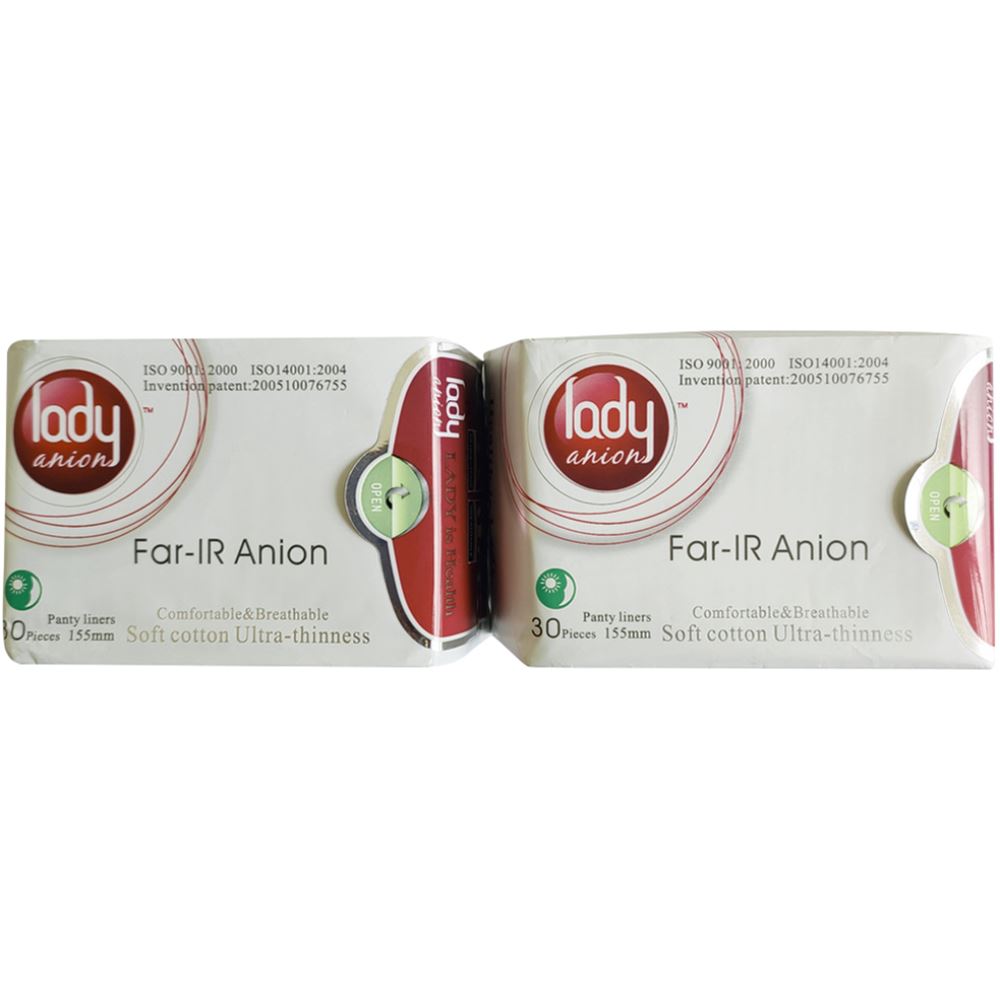 Lady Anion Panty Liners (155MM) (30pcs, Pack of 2) Lady Anion Panty Liners (155MM) (30pcs, Pack of 2)
