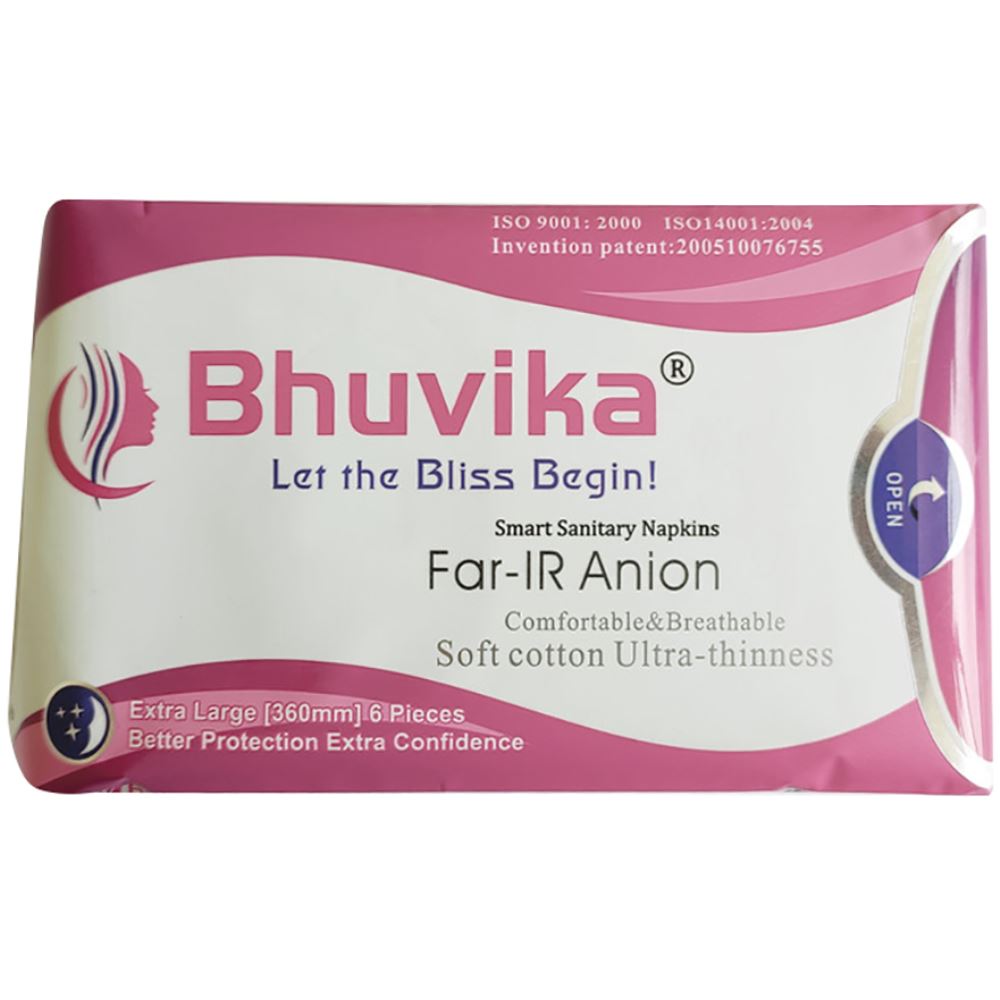 Bhuvika Sanitary Napkin (360MM) (6pcs) Bhuvika Sanitary Napkin (360MM) (6pcs)