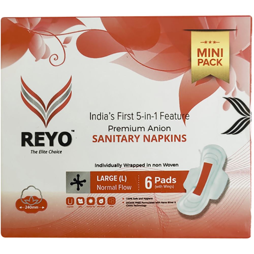 Reyo Anion Premium Sanitary Napkins (240MM) (6pcs) Reyo Anion Premium Sanitary Napkins (240MM) (6pcs)