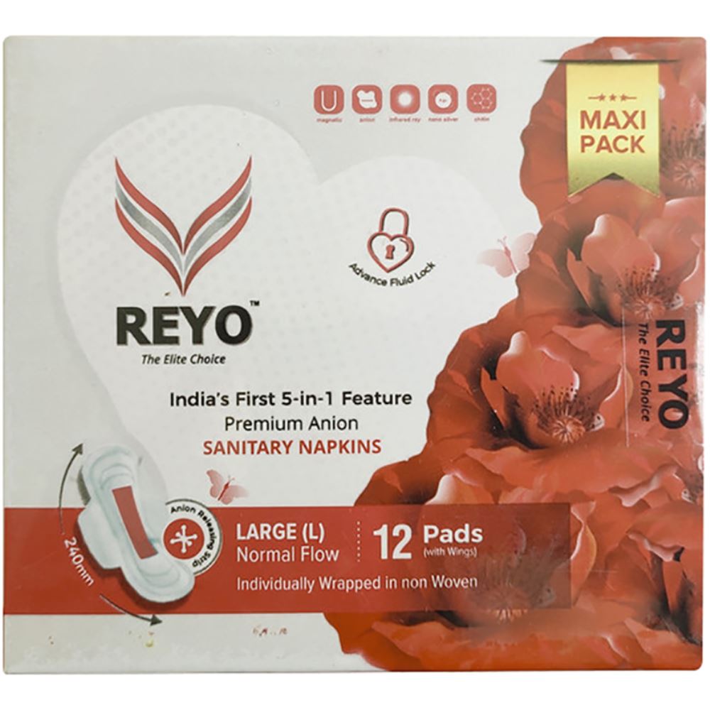 Reyo Anion Premium Sanitary Napkins (240MM) (12pcs)