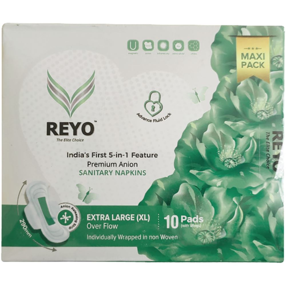 Reyo Anion Premium Sanitary Napkins (290MM) (10pcs) Reyo Anion Premium Sanitary Napkins (290MM) (10pcs)