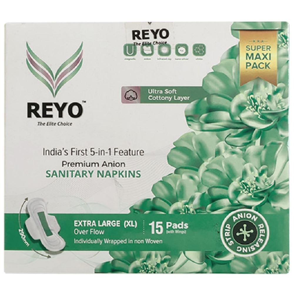 Reyo Anion Premium Sanitary Napkins (290MM) (15pcs) Reyo Anion Premium Sanitary Napkins (290MM) (15pcs)