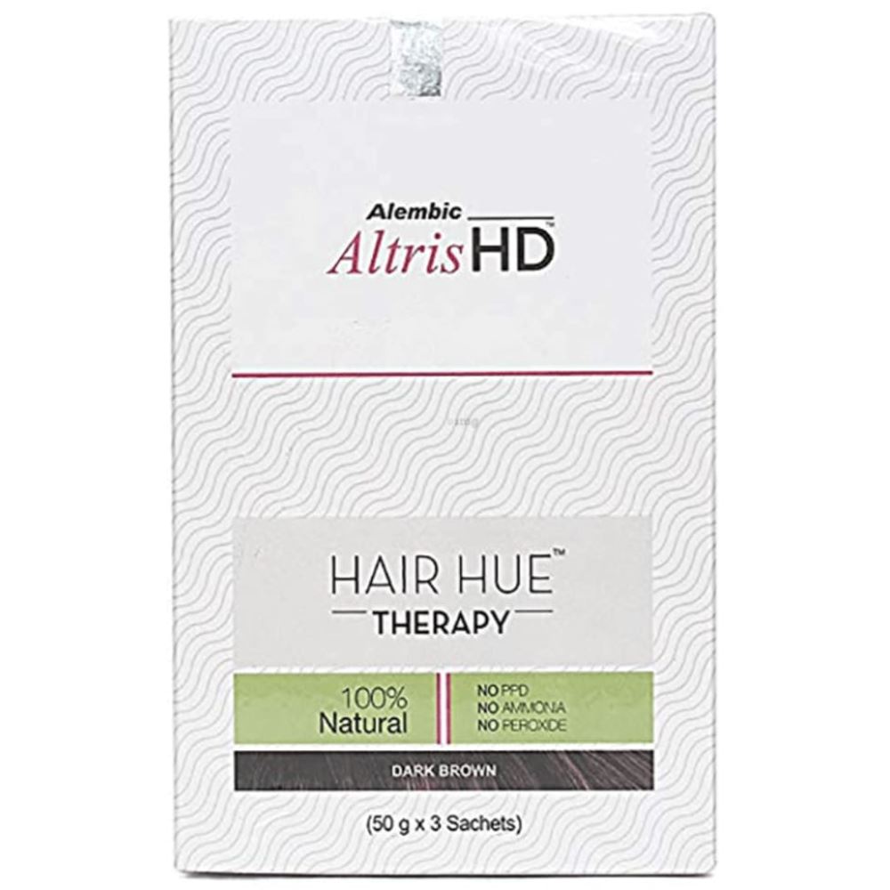 Alembic Pharma Altris HD Hair Hue Therapy Dark Brown (3Sachet) Alembic Pharma Altris HD Hair Hue Therapy Dark Brown (3Sachet)