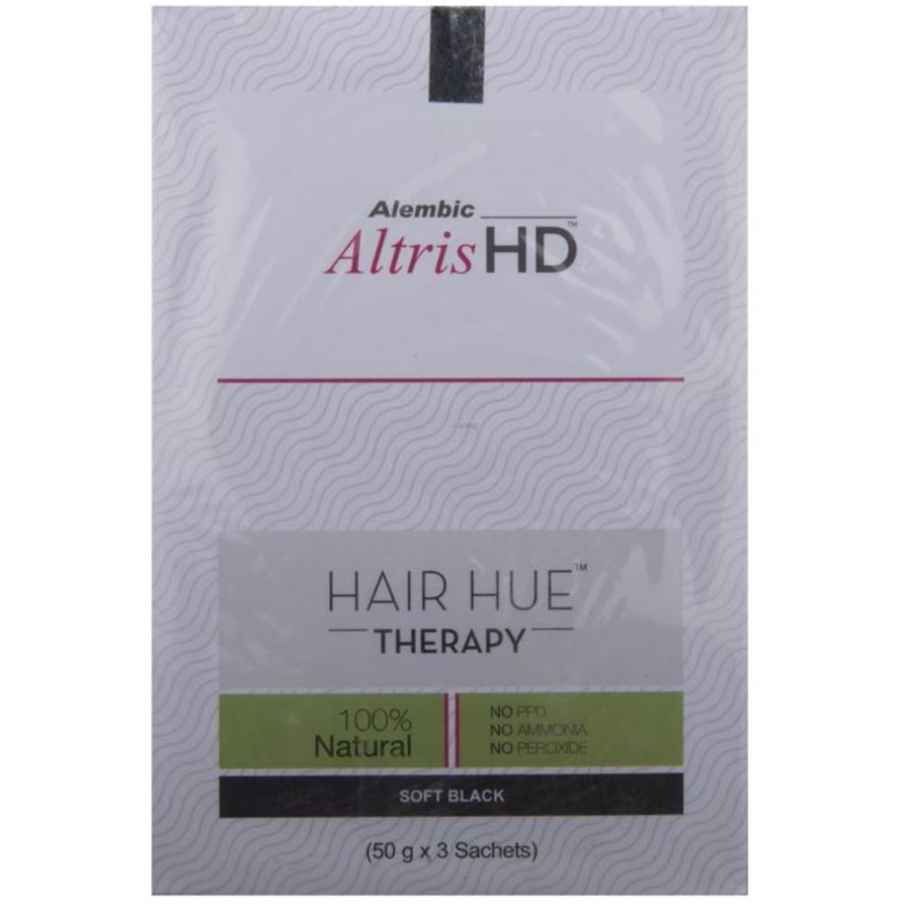 Alembic Pharma Altris HD Hair Hue Therapy Soft Black (3Sachet)